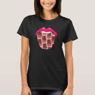 Camiseta Chocolate Tongue Chocoholic Choco Candy Bar Cocoa