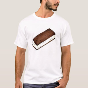 Camiseta Chocolate Vainilla Helado Sandwich Tee Shirt