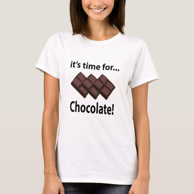 Camiseta Chocolatier Chocolate Es Hora del Chocolate (Anverso)