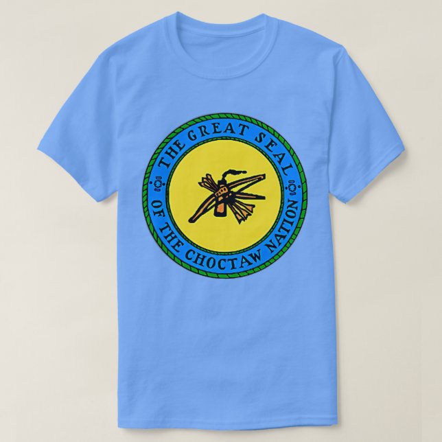 Camiseta Choctaw, bandera de la nación de Choctaw, camisas  (Diseño del anverso)