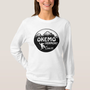 Camiseta Chodie de arte de snowboard de Okemo Vermont