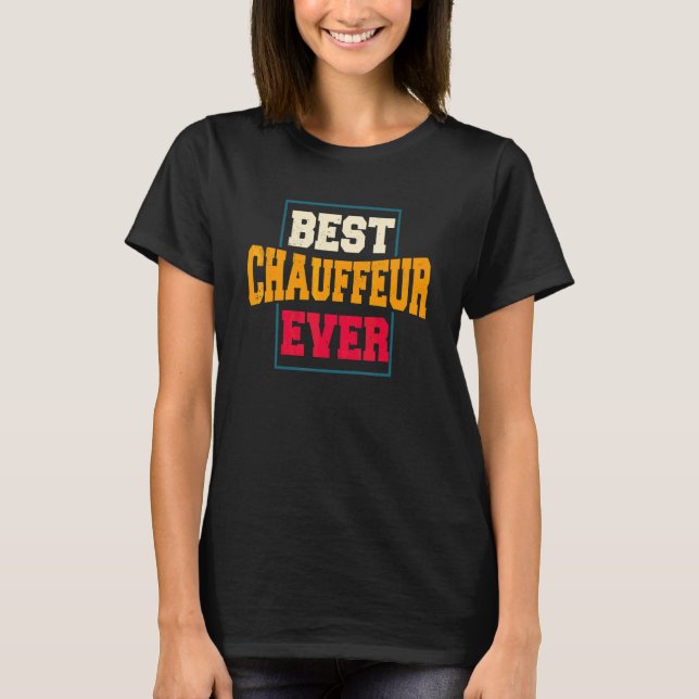 Camiseta Chofer Conductor Profesional De Coche Particular L (Anverso)