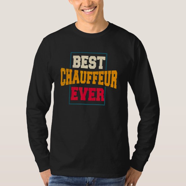 Camiseta Chofer Conductor Profesional De Coche Particular L (Anverso)