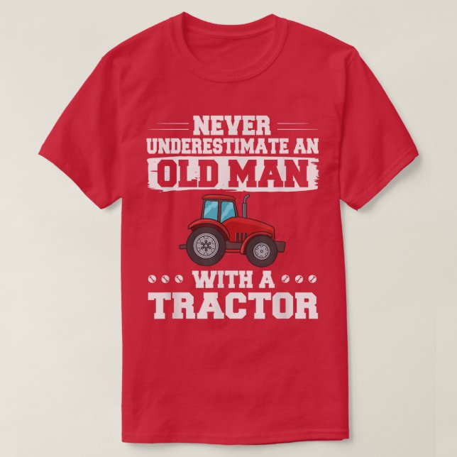 Camiseta Chófer de agricultor de tractores para hombres asi (Diseño del anverso)