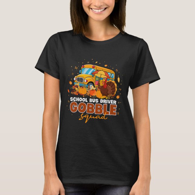 Camiseta Chofer de autobús escolar Brillo Escuadrón de Acci (Anverso)