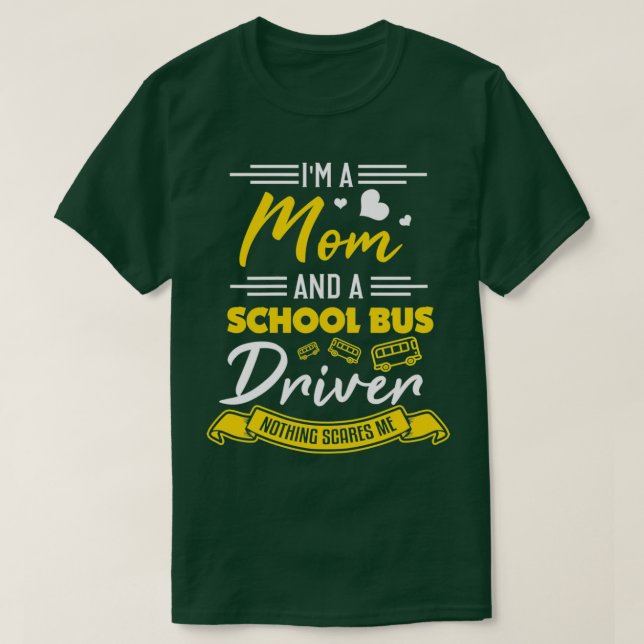 Camiseta Chófer de autobús mamá Shirt Graciosa Mamá Maestra (Diseño del anverso)