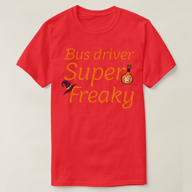 Camiseta chofer de autobús súper raro (Diseño del anverso)