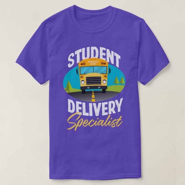 Camiseta Chofer de bus de estudiante de bus de escuela (Diseño del anverso)