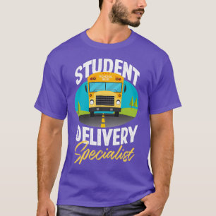 Camiseta Chofer de bus de estudiante de bus de escuela