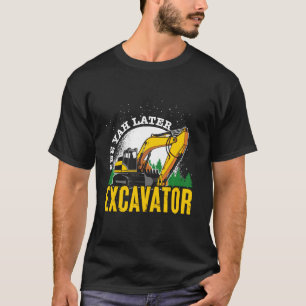 Camiseta Chofer De Construcción Hombres Niños Excavador