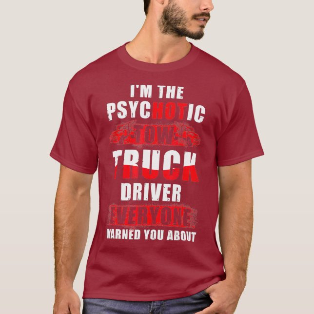 Camiseta Chófer de remolque de remolque de regalo para cami (Anverso)