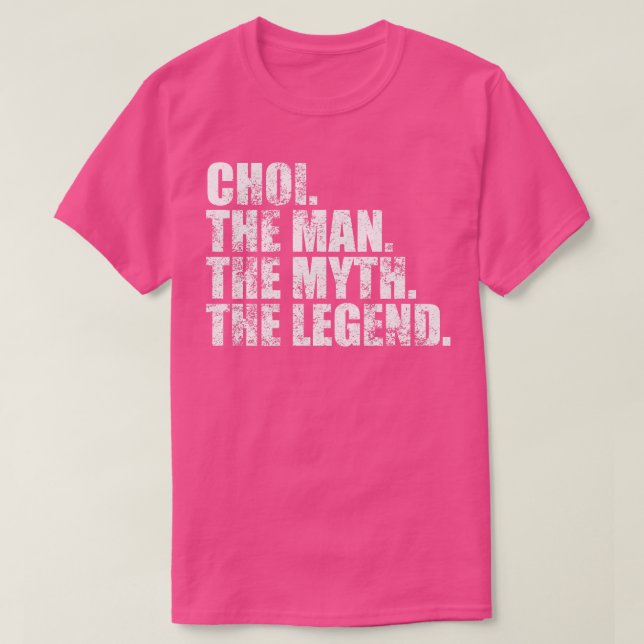 Camiseta ChoiChoi apellido Choi apellido C (Diseño del anverso)