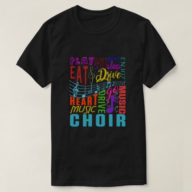Camiseta Choir Music Chorus Choral Music Conductor Regalo (Diseño del anverso)