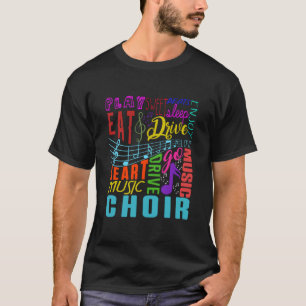 Camiseta Choir Music Chorus Choral Music Conductor Regalo