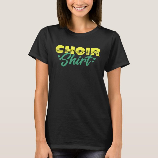 Camiseta Choir Music Group Singer Choir Member Director Tea (Anverso)