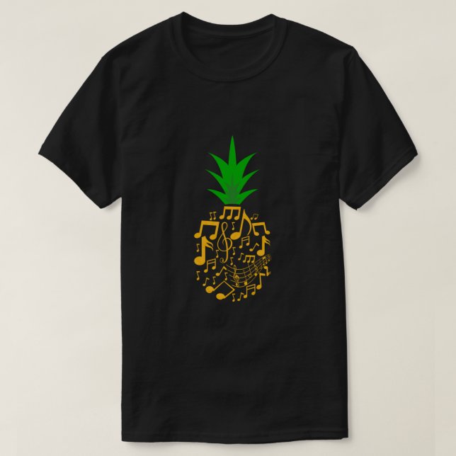 Camiseta Choir Pineapple Chorus Choral Music Clef Gift (Diseño del anverso)