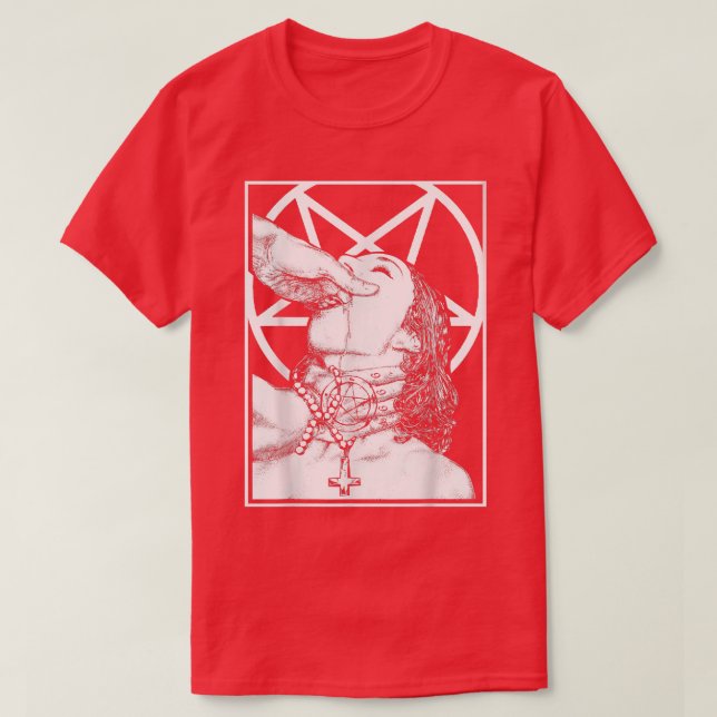 Camiseta Choke me satan Nun Naughty Sey (Diseño del anverso)