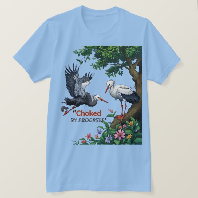 Camiseta Choked by Progress (Anverso del diseño)