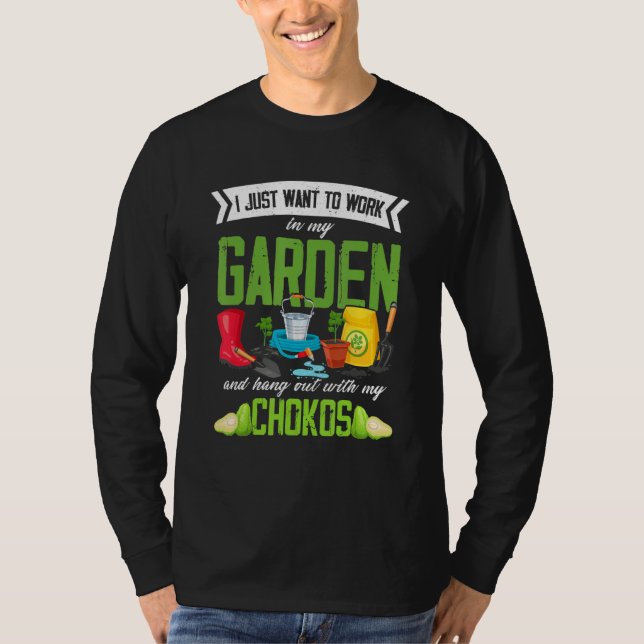 Camiseta Chokos Gardening Jardín Vegetales (Anverso)