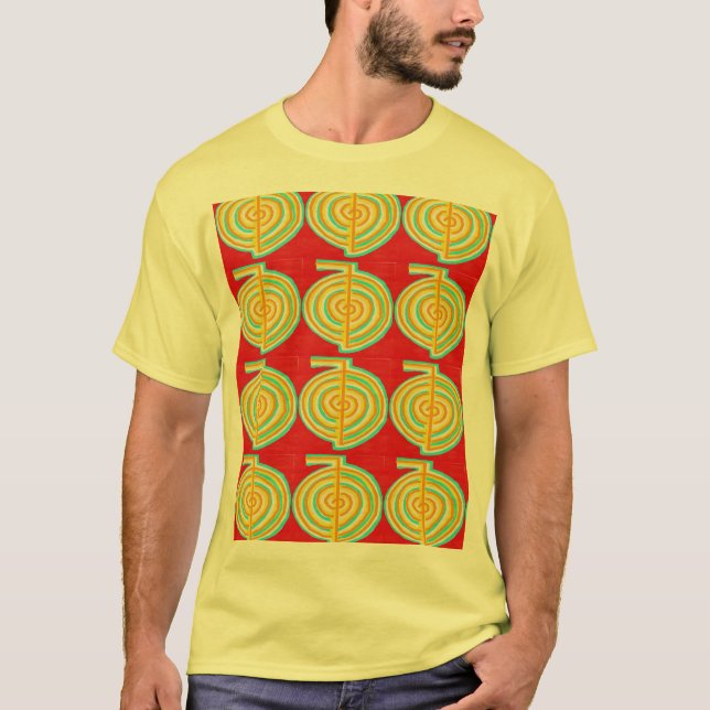 Camiseta CHOKURAY: Símbolo curativo de Reiki del RAYO de (Anverso)