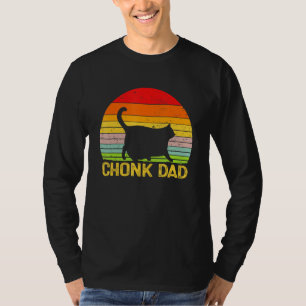 Camiseta Chonk Cat Dad Cats de papi retro divertidos