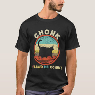 Camiseta Chonk Cat Gatos Grasa Gatos Meme Hombres Retro Vin