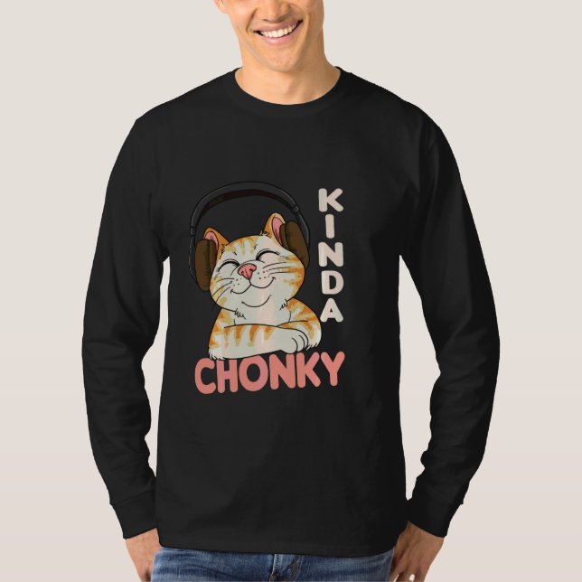 Camiseta Chonk Cat Meme Mamá Gato Papá Gracioso Sobrepeso C (Anverso)