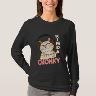 Camiseta Chonk Cat Meme Mamá Gato Papá Gracioso Sobrepeso C