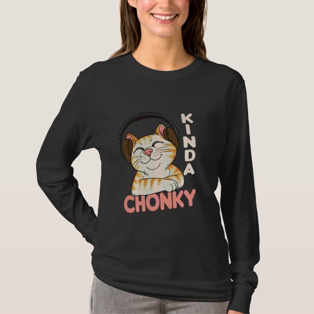 Camiseta Chonk Cat Meme Mamá Gato Papá Gracioso Sobrepeso C (Anverso)