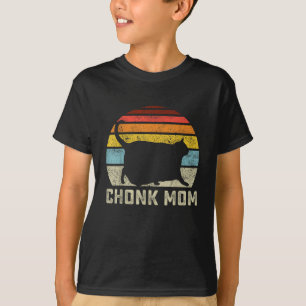 Camiseta Chonk Cat Mom Scale Meme Funny Retro Style Mommy C