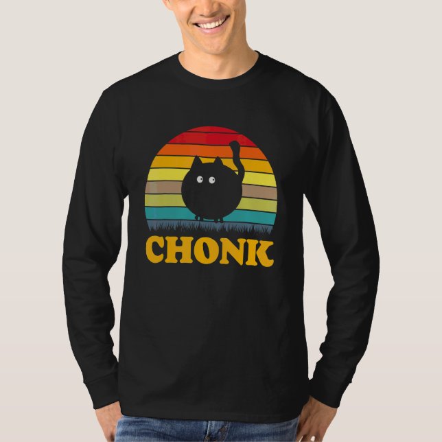 Camiseta Chonk Cat Scale Meme Retro Chonk (Anverso)