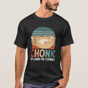 Camiseta Chonk Cat Scale Meme Retro Humorage Kitty