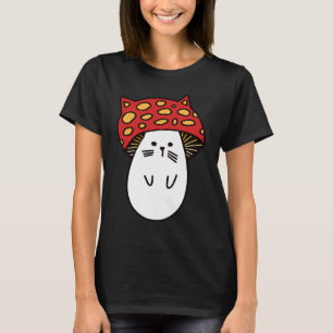 Camiseta Chonk Kitty Cute Little Mushi Kitty Little Mushroo