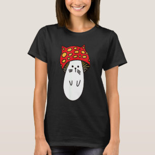 Camiseta Chonk Kitty Cute Little Mushi Kitty Little Mushroo