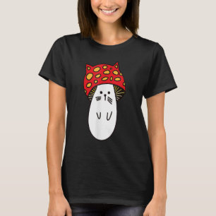 Camiseta Chonk Kitty Cute Little Mushi Kitty Little Mushroo
