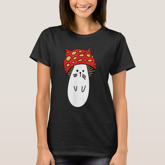 Camiseta Chonk Kitty Cute Little Mushi Kitty Little Mushroo (Anverso)