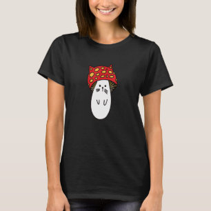 Camiseta Chonk Kitty Cute Little Mushi Kitty Little Mushroo