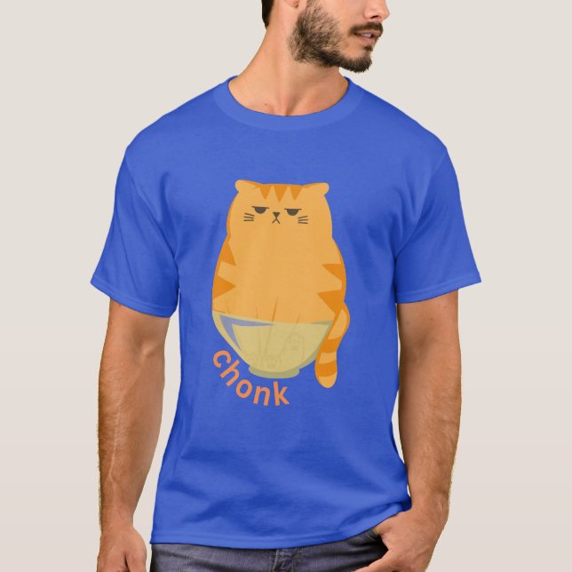 Camiseta Chonk Naranja Cat (Anverso)