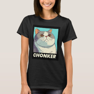 CAMISETA CHONKER FAT CAT FUNNY T-SHIRT