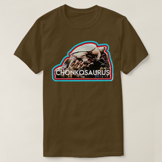 Camiseta Chonkosaurus Tortuga Snapping del río Chicago (Diseño del anverso)