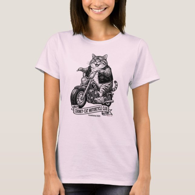 Camiseta Chonky-Cat Motorcycle Club (Anverso)