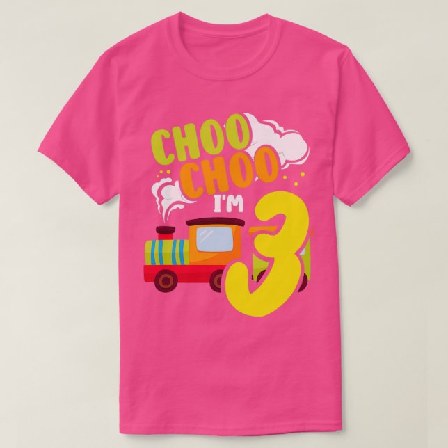 Camiseta Choo Choo Im 3 Cute Train Lover Ferrocarril 3º Nac (Diseño del anverso)