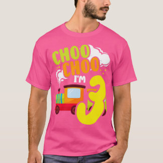Camiseta Choo Choo Im 3 Cute Train Lover Ferrocarril 3º Nac