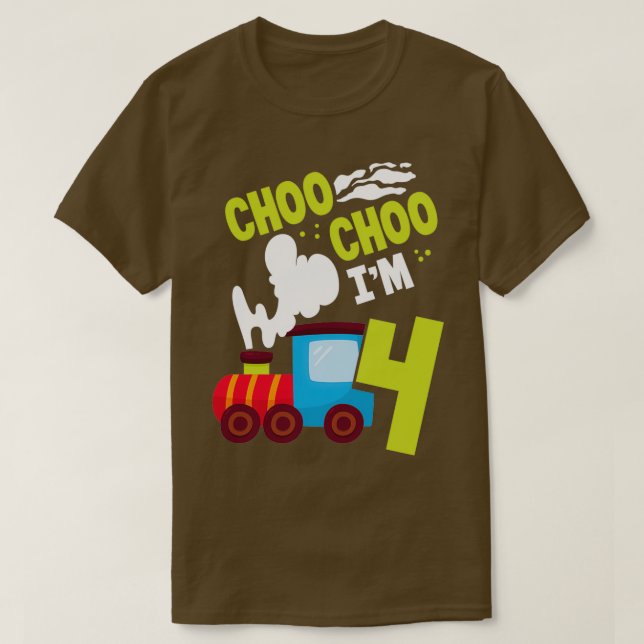 Camiseta Choo Choo Im 4 Cute Train Lover Ferrocarril 4º Nac (Diseño del anverso)