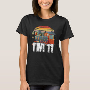 Camiseta Choo Choo Tengo 11 años de edad Tren de Locomotora