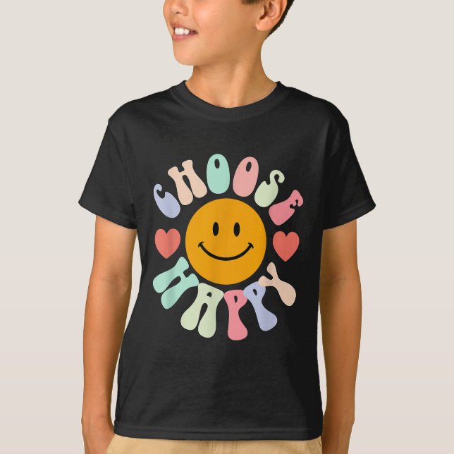 Camiseta Choose Happy Motivational Insrational Sitive  (Anverso)