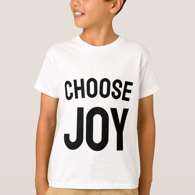 Camiseta Choose joy - positive vibes kid's t-shirt  (Anverso)