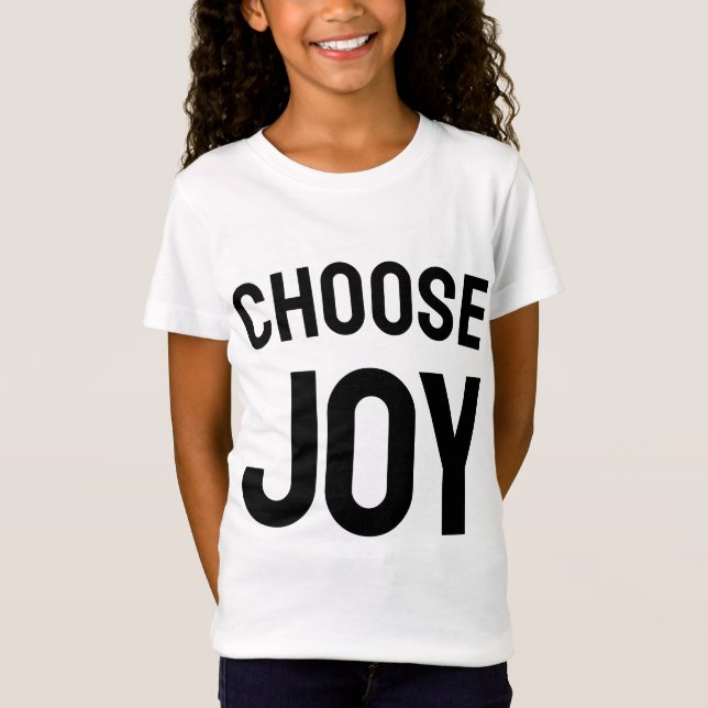 Camiseta Choose joy - uplifting graphic t-shirt  (Anverso)