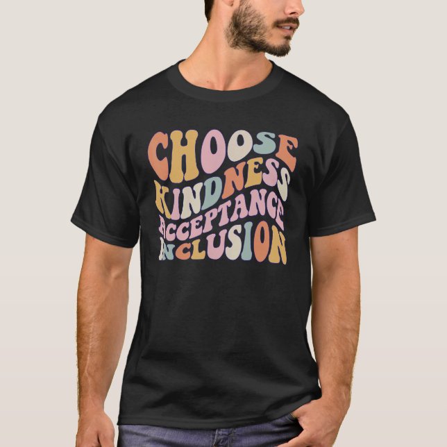 Camiseta Choose Kindness Acceptation Inclusion Orange Unity (Anverso)