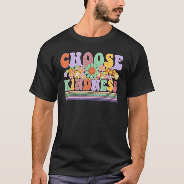 Camiseta Choose Kindness  Be Kind Positive Happy Smile Face (Anverso)